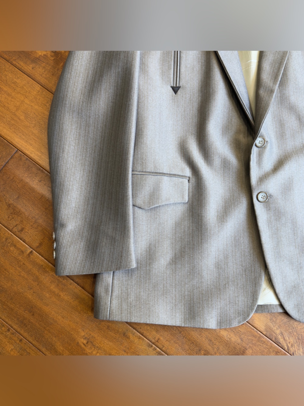 Silverado USA Light Gray Men’s Blazer Jacket - Two-Button Sport Coat - Picture 3 of 14